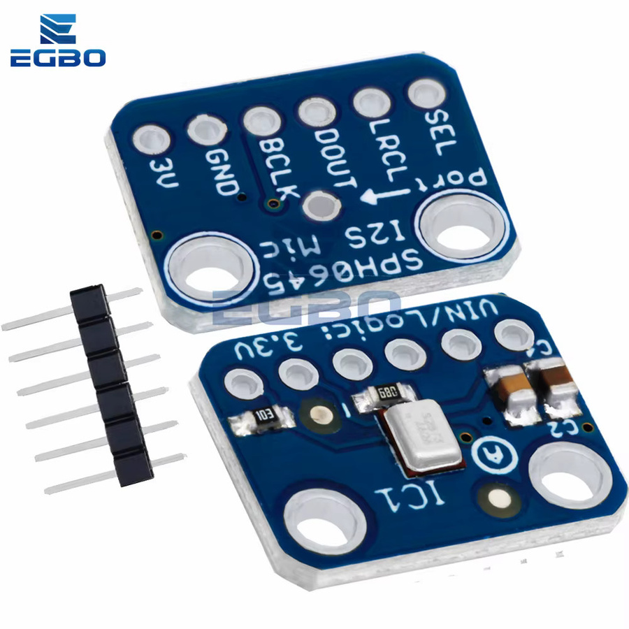 EGBO SPH0645 I2S MEMS Mikrofon Breakout Sensor Board Modul SPH0645LM4H für Arduino und Raspberry Pi, Blau - Bild 5