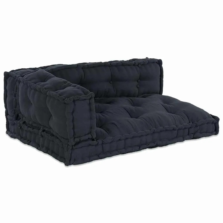 vidaXL Sofakissen 3-teiliges Set aus Stoff in Anthrazit, B/T/H: 80 x 80 x 12 cm - Bild 2