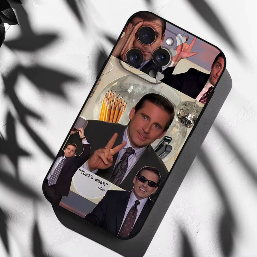 Handyhülle Michael Scott The Office für iPhone 15 Pro Max 14 Pro 13 12 11 16 Plus SE XR XS Multicolor Rückseiten-Cover - Bild 6