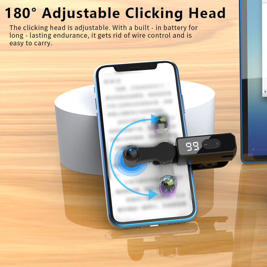 Automatischer Bildschirm Auto Clicker für Smartphone Apps und Live Streaming in Schwarz - Bild 2
