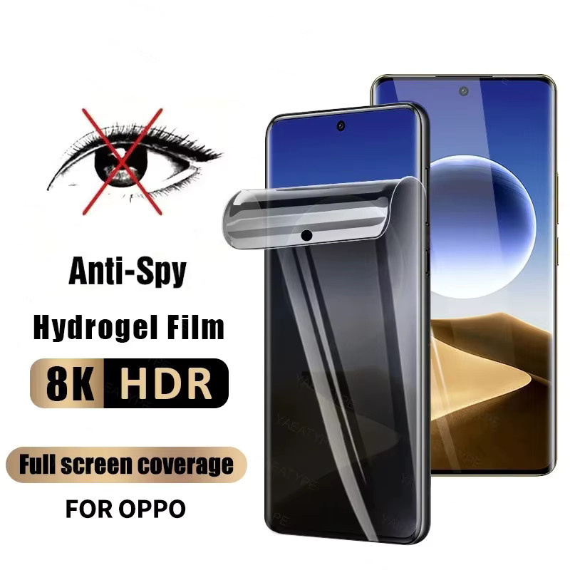 3 Stück Anti-Spionage-Displayschutzfolie aus Hydrogel für OPPO Reno4, Reno4 Pro, Artist, SE 5G, transparent - Bild 5