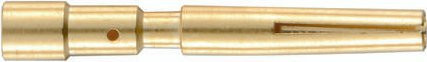 HARTING Crimpkontakt 09151006212 aus Messing mit Goldbeschichtung - Bild 1