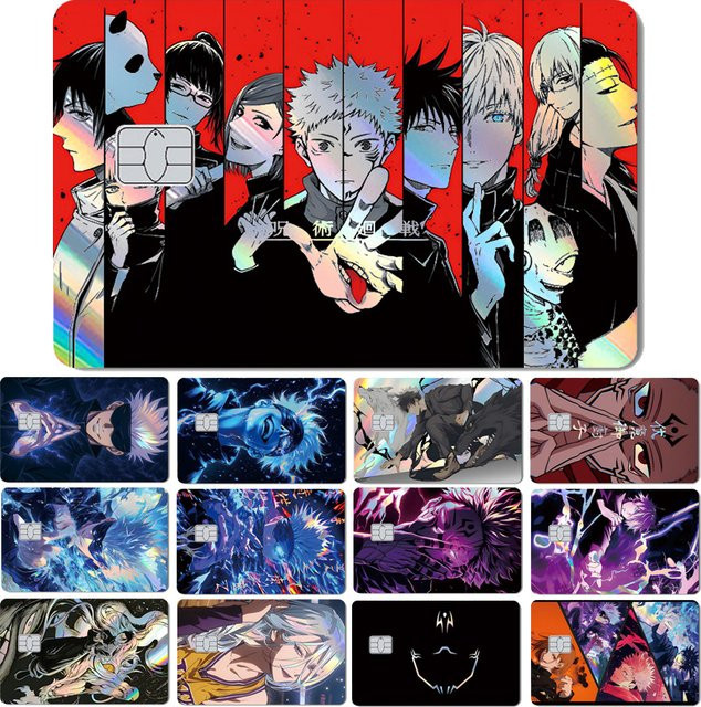 Bandai Jujutsu Kaisen Anime Laser Holographic Sticker Film Skin - Bild 1