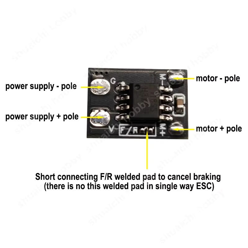 SHUAICHI 4-teiliges Set Micro 1S Gebürstet ESC Speed Controller für RC Drone Hohl Cup Motoren - Bild 4