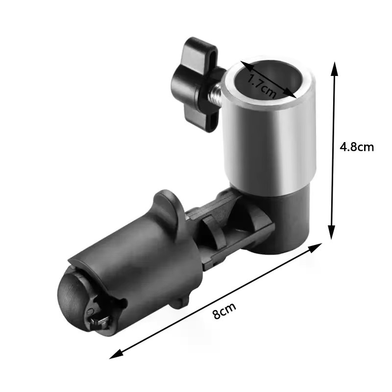 Universeller Schnellspanner-Reflektorhalter in Schwarz – Werkzeuglose Klemme für Lichtstative passend für alle Scheibengrößen - Bild 3