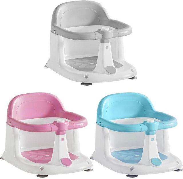 Rutschfester Baby-Badesitz in Pink für Babys ab 6 Monaten mit 4 Saugnäpfen - Bild 1