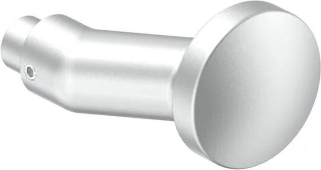 FeNau Alu-Türknopf Gekröpft in Silber, Durchmesser: 60 mm - Bild 1