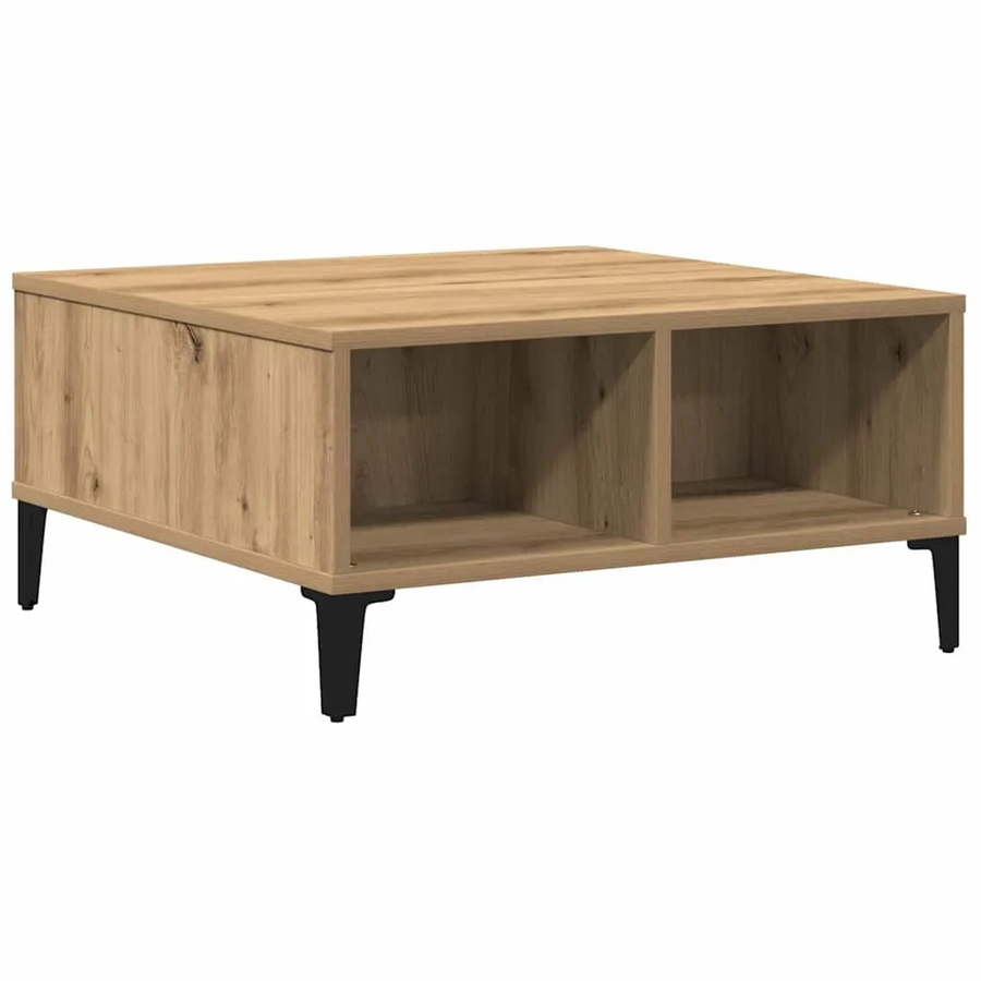 vidaXL Couchtisch Artisan-Eiche in Braun, quadratisch, B/T/H: 60 x 60 x 30 cm - Bild 2