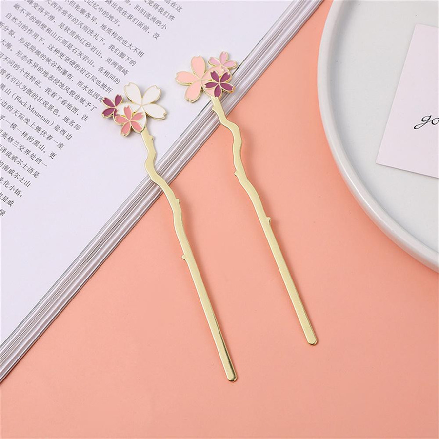 Love Home Garden Metall Lesezeichen Sakura Blume in Rosa aus Zinklegierung - Bild 2