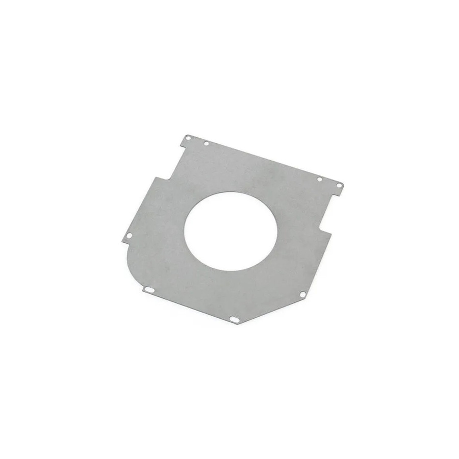 Avosdim Abweisblech für 45 Grad Blendkappen aus Stahl, Durchmesser: 180 mm, Ø: 72 mm, Farbe: Silber/Schwarz - Bild 2