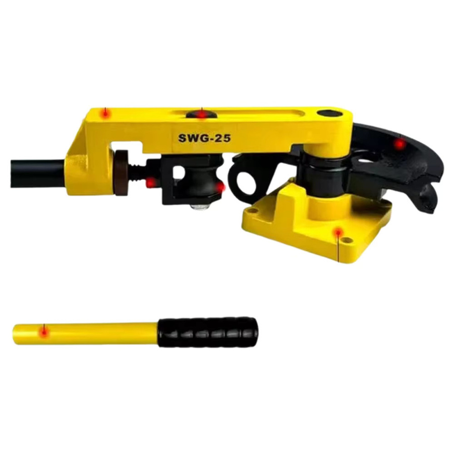GZRUOMU Manueller Rohrbieger SWG-25 für Edelstahl, Kupfer und Aluminium, Gelb, 10-25mm - Bild 6