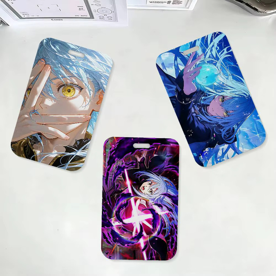 Anime Rimuru Tempest Ausweishalter mit Umhängeband für Schule und Büro in Multicolour - Bild 3