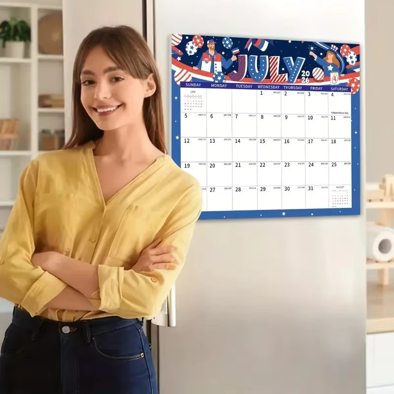 Creative Beauty Magnetischer Wandkalender 18 Monate Januar 2026 bis Juni 2027 Multifunktionaler DIY Kalender Multicolor - Bild 3