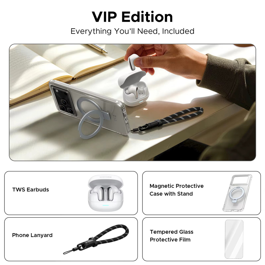 DOOGEE Note 56 VIP Smartphone in Weiß mit Android 16, 6,56 Zoll Display, 64 GB Speicher, 6150 mAh Akku und 8 MP Kamera - Bild 2