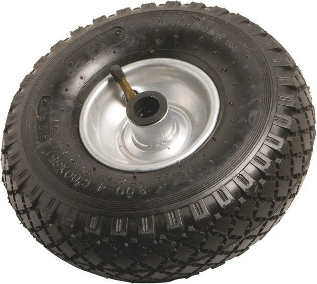 OBI Luftrad mit Metallfelge und Blockprofil in Silber-Schwarz, Durchmesser: 260 mm, Tragkraft: 200 kg - Bild 1