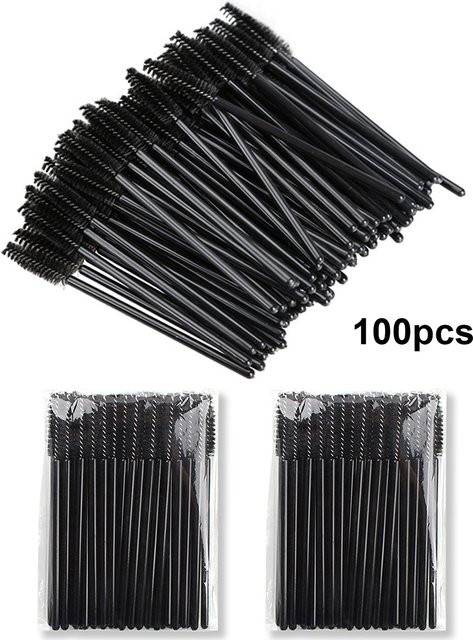 kekelala Wimpernbürsten Einweg Mascara Applikatoren, 100 Stück, Unisex - Bild 1