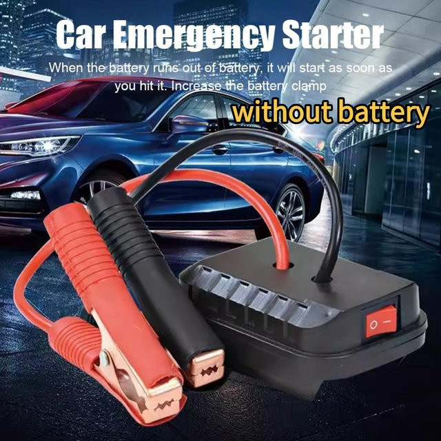 Makita Lithium-Ionen Akku Konverter mit Clip für Auto-Starthilfe und Notstrom Adapter, Schwarz - Bild 1