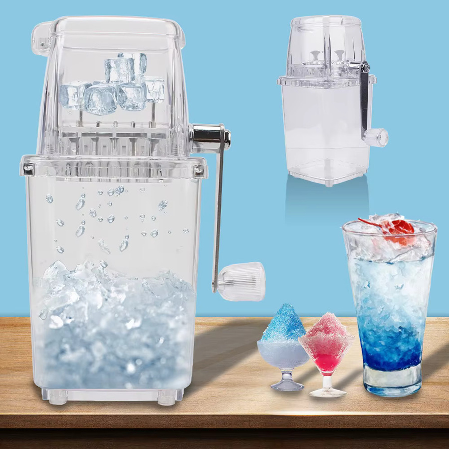 NICEYARD Handrasierte Eismaschine und manueller Eisbrecher in Weiß und Transparent aus Kunststoff - Bild 3
