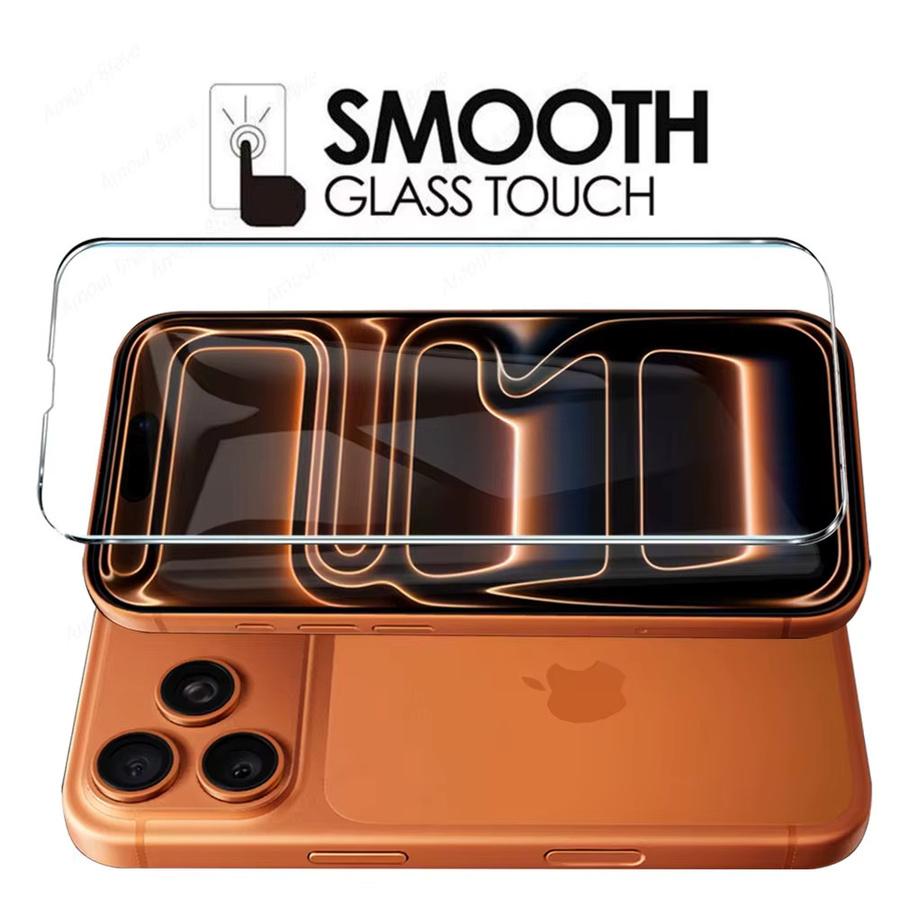 HD-Displayschutz aus gehärtetem Glas für Apple iPhone 17 16 15 14 13 12 11 Pro Max Plus und SE in Transparent - Bild 3