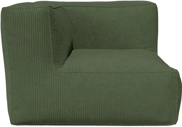 Sessel Noumara von Vente-unique mit gerader Rückenlehne in Grün Cord, Höhe: 95 cm - Bild 1