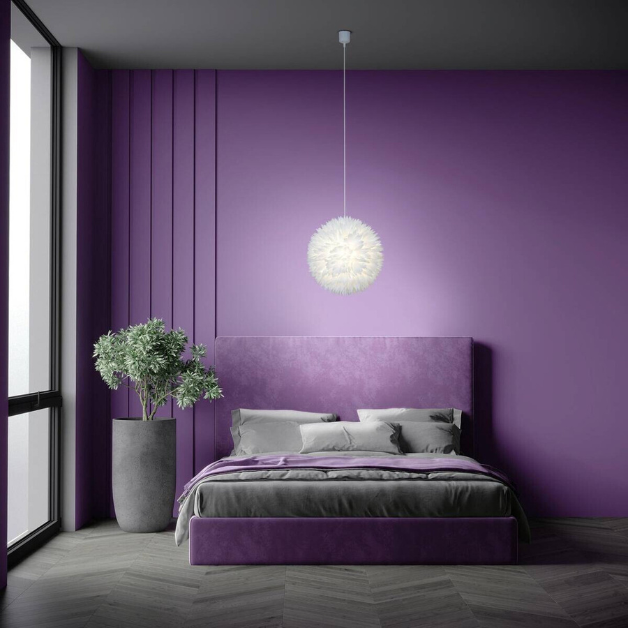 Näve Pendelleuchte Young Living Weiß Kunststoff B/H/T: 47 x 135 x 47 cm E27 - Bild 2