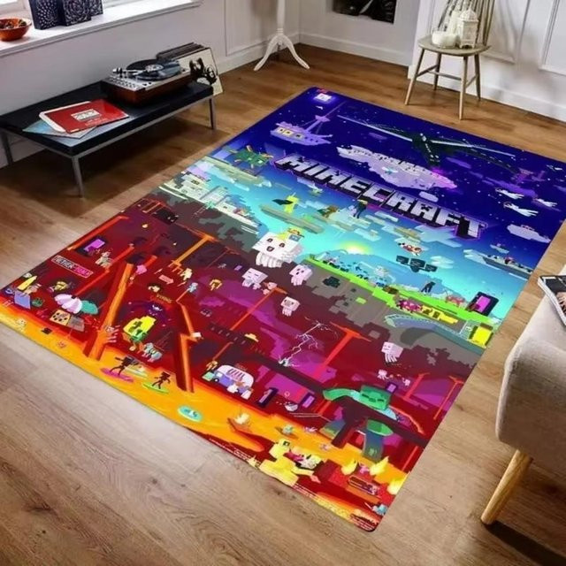 Karpetti 3D M-C Pixel Art Teppich in Multicolour, moderner abstrakter Teppich für Wohnzimmer und Schlafzimmer, B/T: 120 x 160 cm - Bild 1