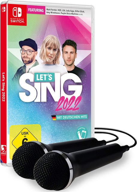 Let's Sing 2022 mit deutschen Hits und 2 Mikrofonen von PLAION GmbH in Multicolour - Bild 1