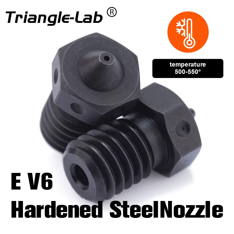 Trianglelab A2 V6-Düse aus gehärtetem Stahl für PEI PEEK Kohlefaserfilament, kompatibel mit V6 Hotend und Dragon RAPIDO Matrix Extruder - Bild 2