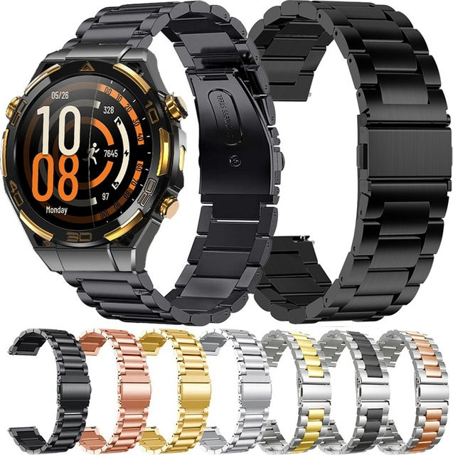 Uhrenarmband Edelstahl, 22 mm, Schwarz, Unisex - Bild 1
