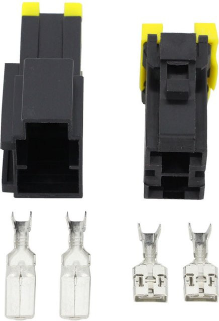 YUEQINGLIAOWANG 2-poliger Auto-Kit Serie 9,5 wasserdichter Hochstrom-Stecker mit männlichem und weiblichem Anschluss in Schwarz, DJ7021Y-9.5-11/21 2P - Bild 1