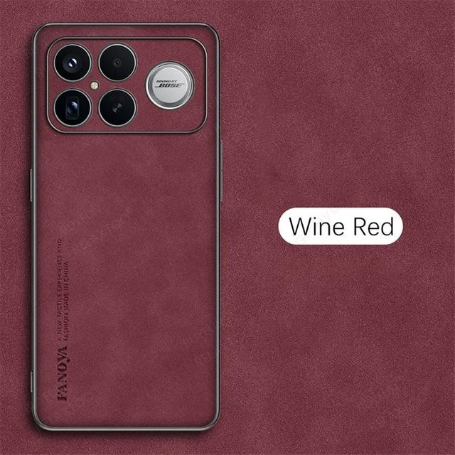 Relaxtoo Premium Schafsleder Handyhülle für Xiaomi Poco F8 Pro 5G 2025 und Poco F8 Ultra 5G 2025 in Rosa, Stoßfest mit Kameraschutz und weichem PC-Rahmen - Bild 1