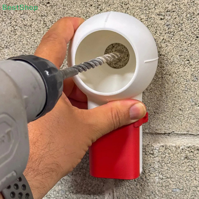 HELTC Staubschutzbox für elektrische Bohrmaschinen als Zubehör zum staubfreien Bohren - Bild 1