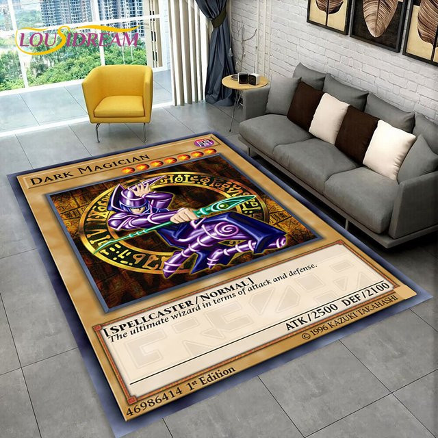 Livrane Teppich mit 3D Monster Gold Karte Design in Gold und Multicolour für Wohnzimmer und Schlafzimmer - Bild 1