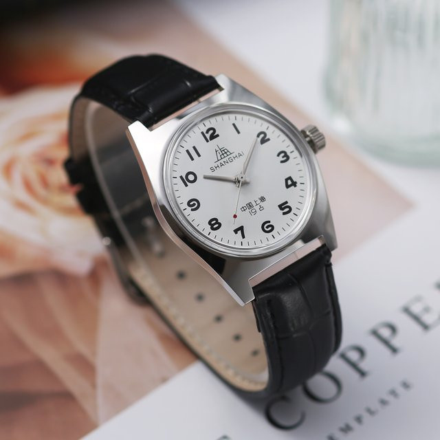 HEIMDALLR Pilotenuhr, Handaufzug, Edelstahl, 36 mm, Leder, Herren - Bild 1