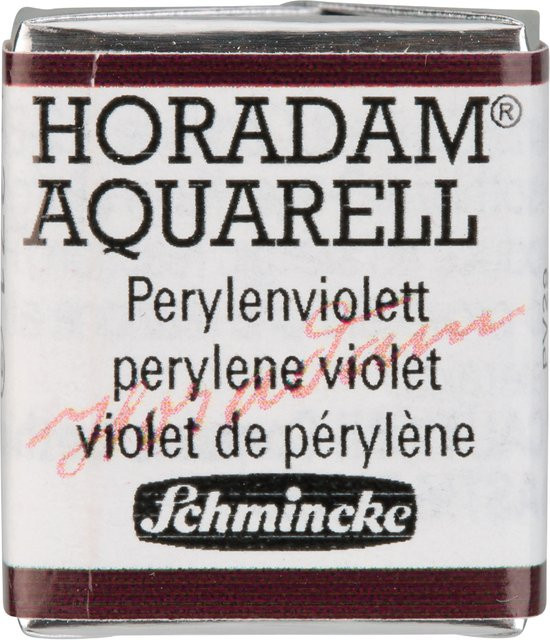 Schmincke HORADAM Aquarellfarbe Perylenviolett im 1/2 Näpfchen - Bild 1