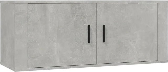 vidaXL TV-Wandschrank in Betongrau, klassisches Design aus Holzwerkstoff, B/T/H: 100 x 34,5 x 40 cm - Bild 1