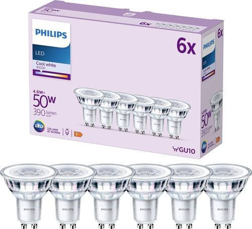Philips LED Reflektor GU10 4.6W Neutralweiß 6er Set - Bild 1