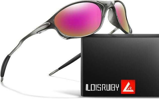 LOISRUBY Sportsonnenbrille, Metall, Vollrand, grau, Unisex - Bild 1
