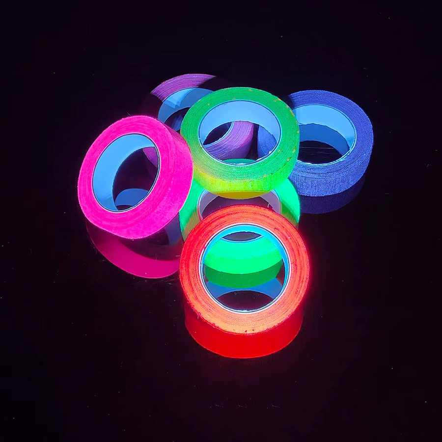 6er-Pack Neon-Fluoreszenz-Washi-Klebeband-Set in Multicolor, UV-reaktiv für Partys und Bastelarbeiten mit Schwarzlicht - Bild 2
