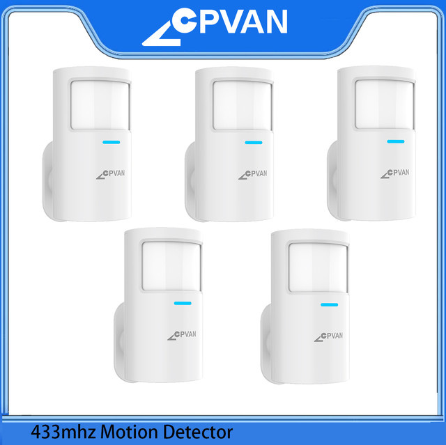 CPVAN Wireless 433 MHz Bewegungsmelder-Sensor für CP9 CP10 CP10 Pro CP10 Pro LoRa Smart Home Alarm Infrarot-Detektor in Weiß - Bild 1