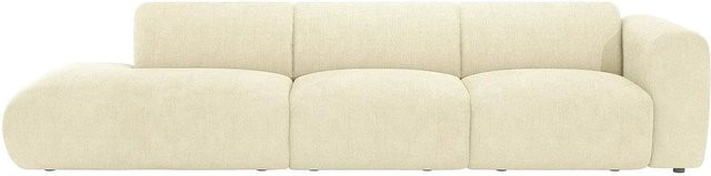 Maison Céphy Sofa in Off White Weiß mit Samt-Stoff und Armlehnen - Bild 1