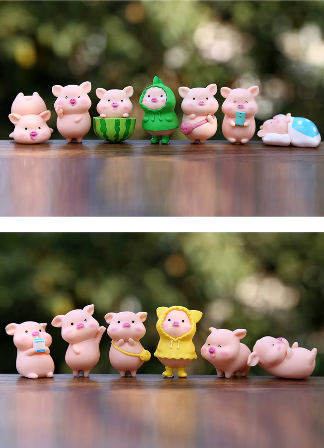 mobokono Schweine-Figuren, Mini-Figurinen, 25-teiliges Set - Bild 3