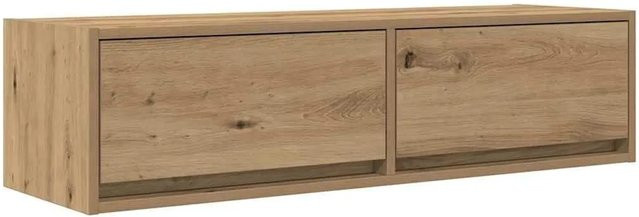 vidaXL TV-Schrank Eiche Modern Wandmontage Braun B: 100 cm, T: 31 cm, H: 25,5 cm - Bild 1
