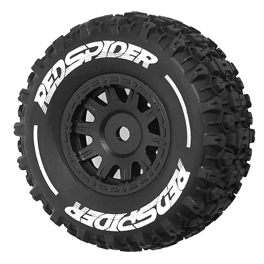 RS RC Short Course Truck Reifen und Räder, 4-teiliges Set, 1:18, Gummi, Schwarz - Bild 3