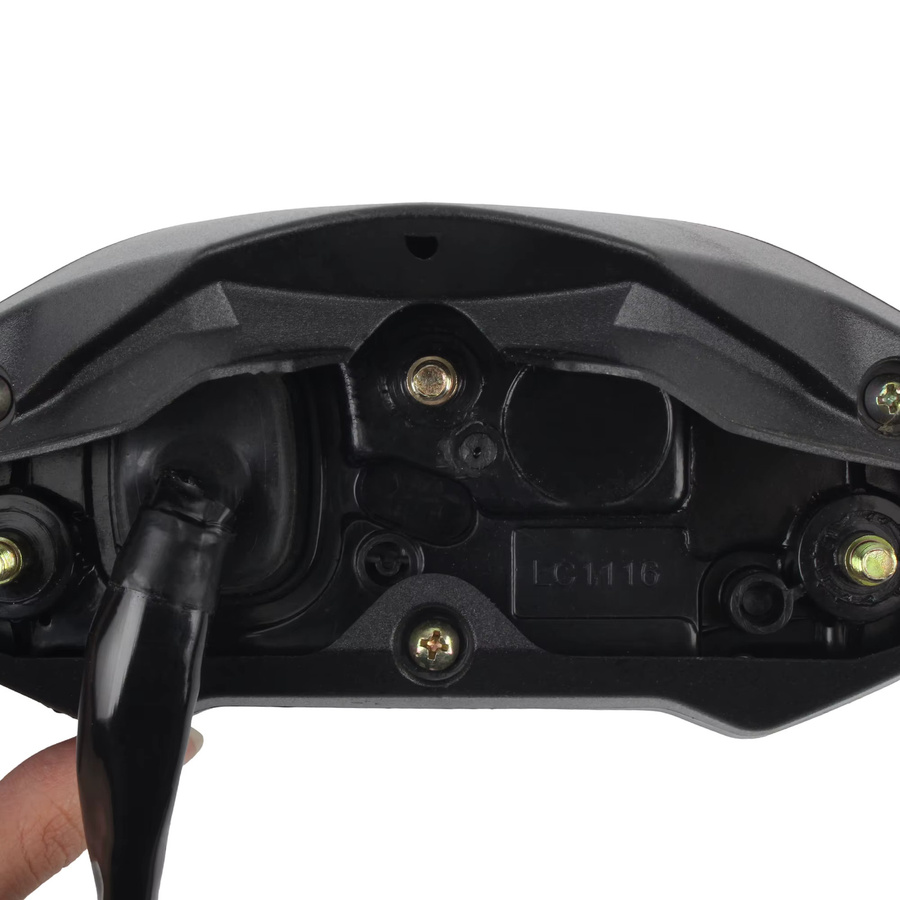 PowerMotor Digitaler Motorrad Tachometer mit LCD-Display und 7 Farben, Schwarz/Mehrfarbig - Bild 3
