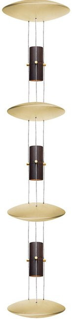 Oligo Bel-Air LED-Pendelleuchte in Gold/Messing mit Deckenbaldachin und warmweißem Licht (2700K) - Bild 1