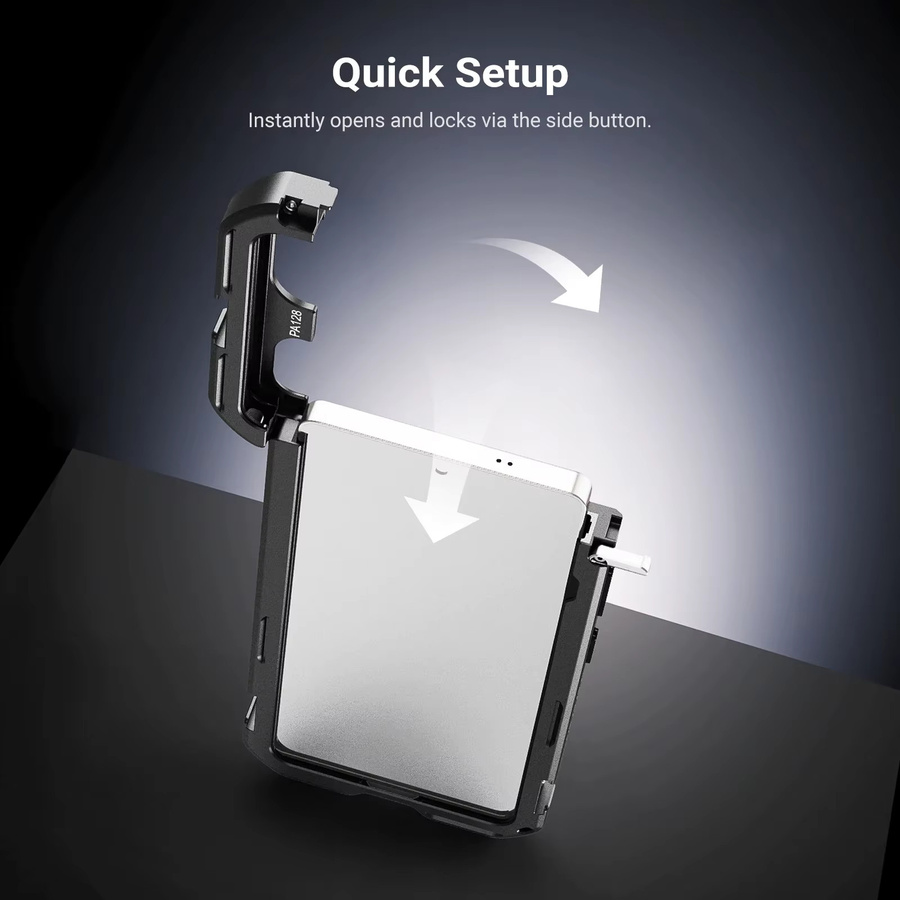 NEEWER S26 Ultra Smartphone-Käfig Mobile Video-Rig Stabilisator Vlog-Kit in Schwarz mit 3X Rückplatte für 67mm Filter, 17mm Smartphone-Objektiv und T-Mount-Objektiv - Bild 4