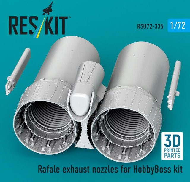 HobbyBoss Rafale exhaust nozzles, 3D Printed - Bild 1