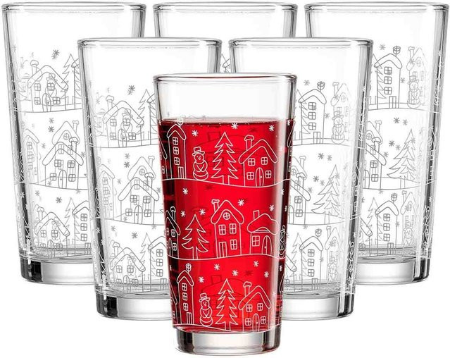 Ritzenhoff & Breker Tumbler Trinkgläser Winter Transparent 6er Set 380 ml - Bild 1