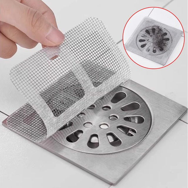GQHOME Einweg Haar Ablauf Catcher Mesh Anti-blocking Filter für Dusche, Waschbecken und Küche - Bild 1